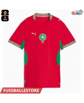 Günstige Marokko Heimtrikot Damen WM 2026 Kurzarm